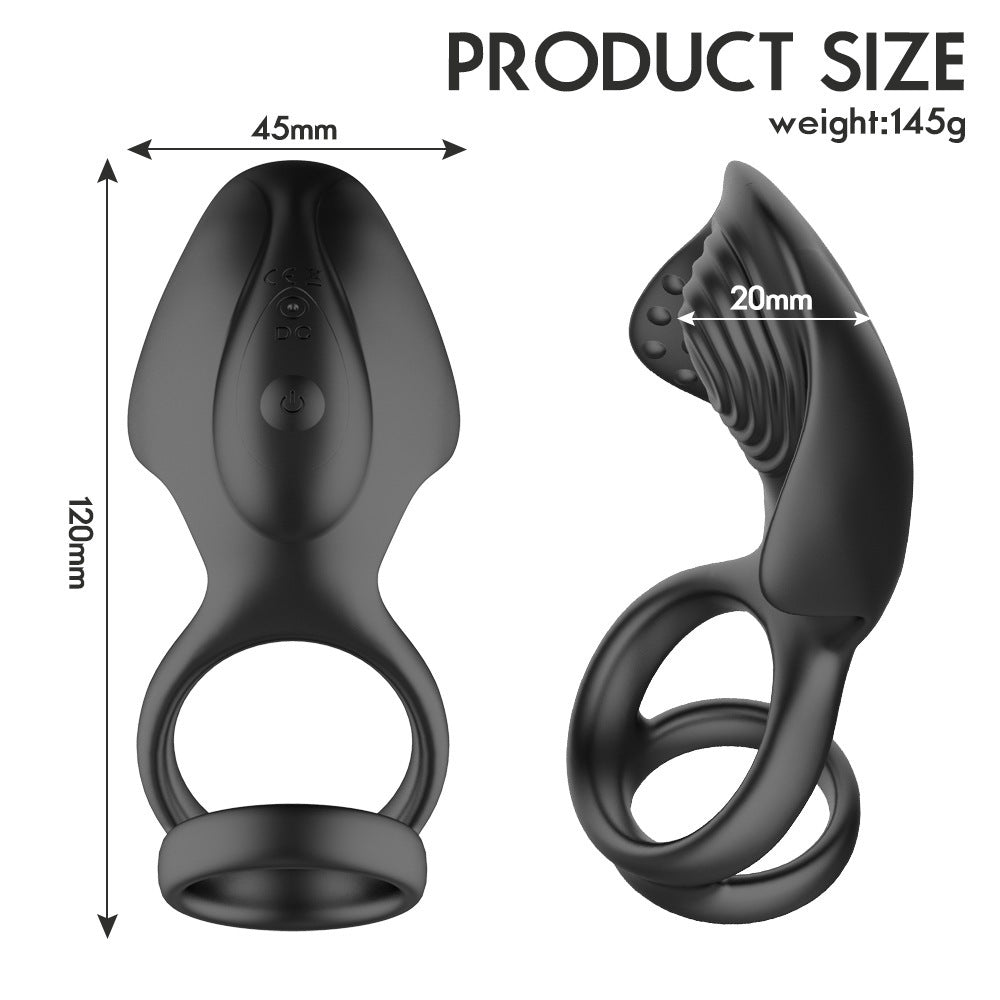 Masturbation Massager Male And Female Shared Buckle Lock Semen Ring Adult Erotic Supplies