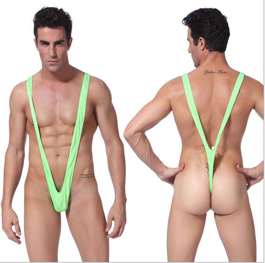 Intimo sexy da uomo, perizoma sexy con cinturino posteriore a V, bikini sexy, pezzo unico