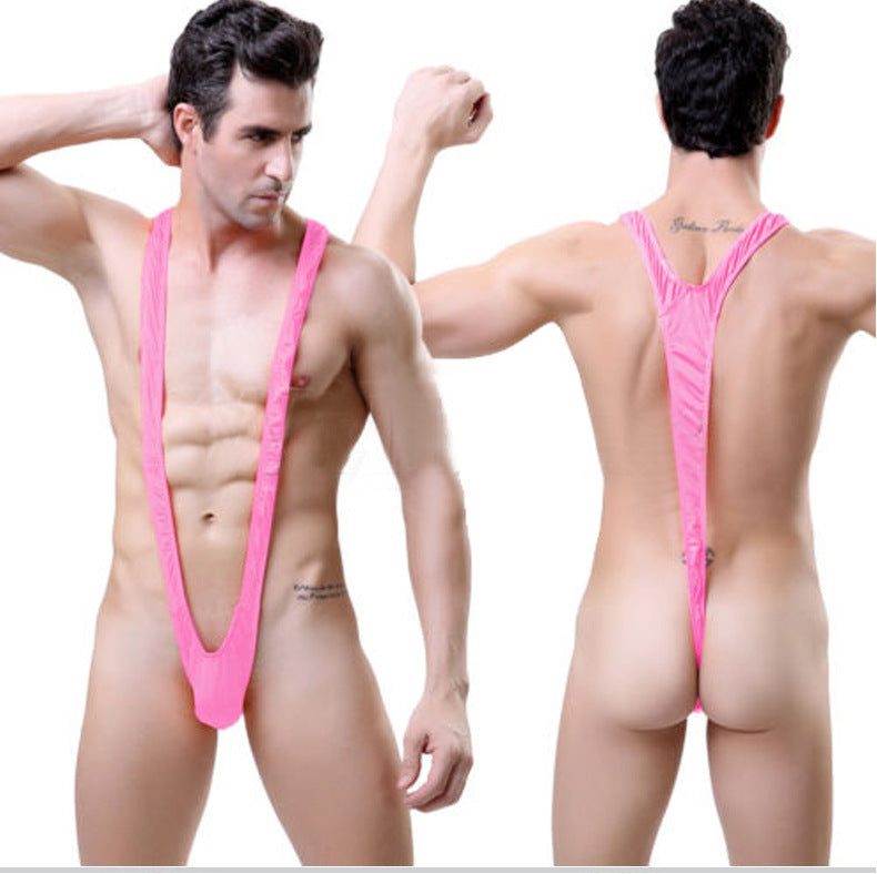 Intimo sexy da uomo, perizoma sexy con cinturino posteriore a V, bikini sexy, pezzo unico