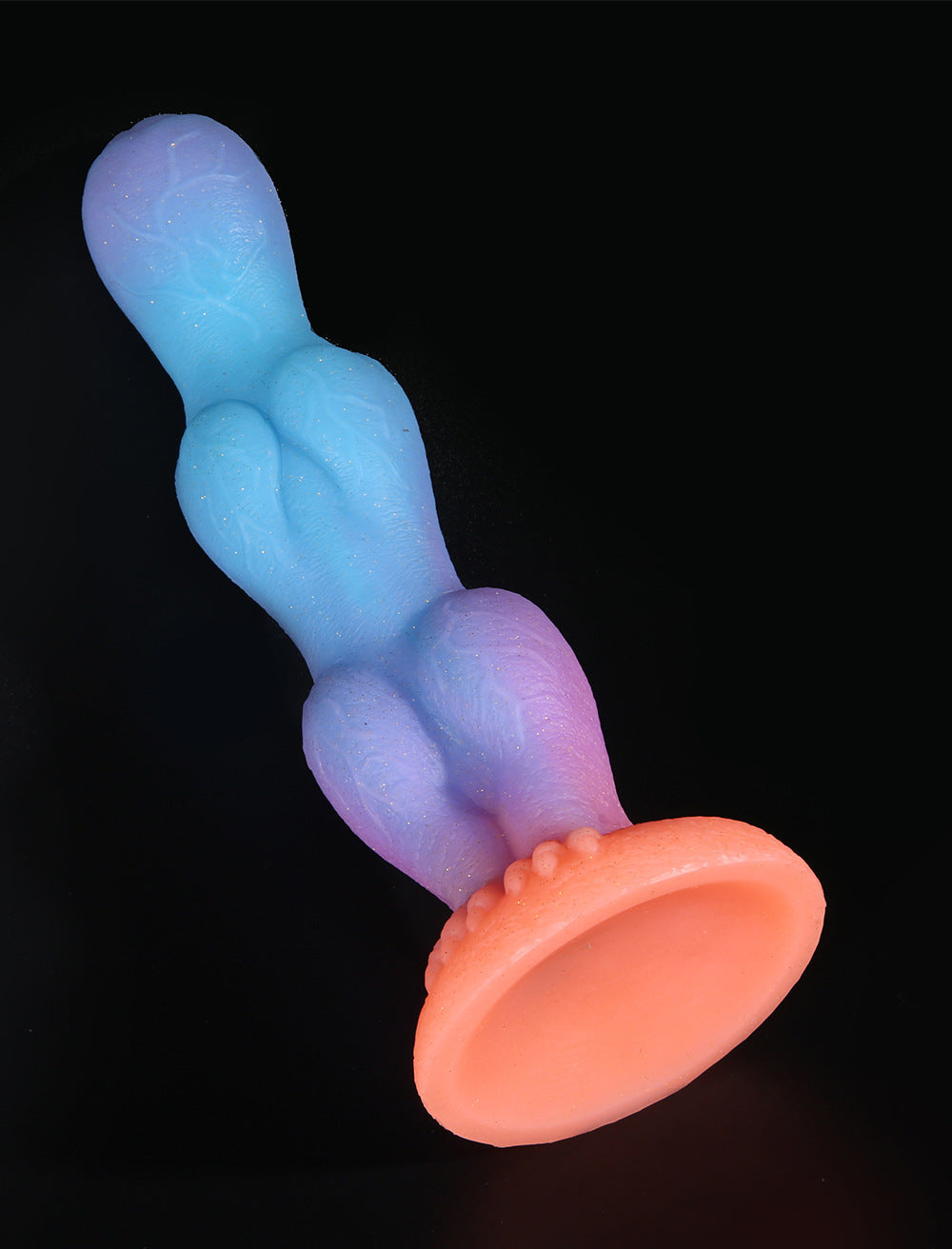 Liquid Silicone Luminous Mixed Color Butt Plug For Men And Women