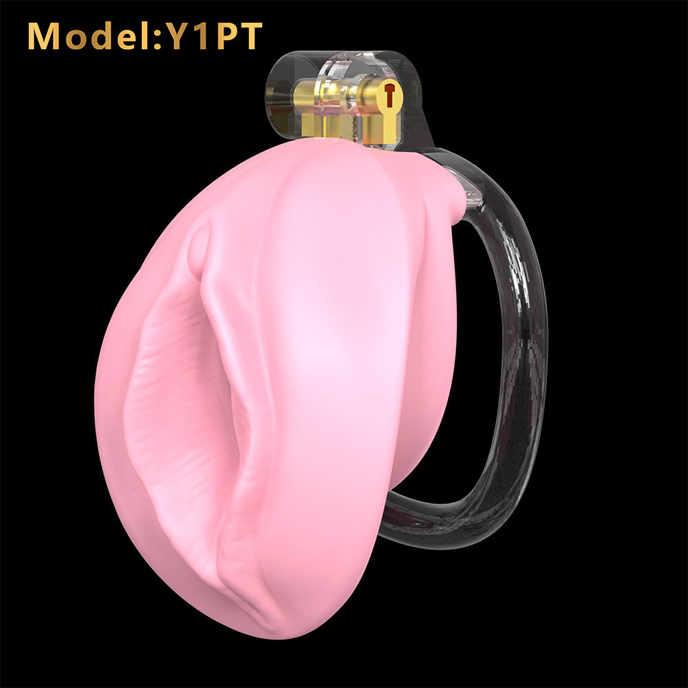 Chastity Lock Fake Mother Simulation Vagina Soft Glue Chastity Cleaner Lock Sexy