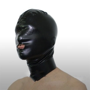 Mesh Latex Suffocation Full Face Latex Mask Honeycomb