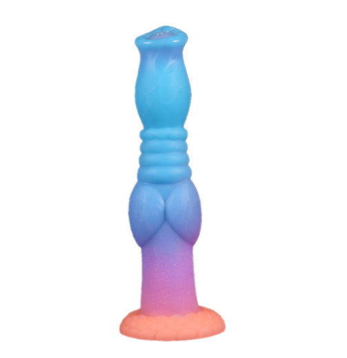 Liquid Silicone Luminous Mixed Color Butt Plug For Men And Women