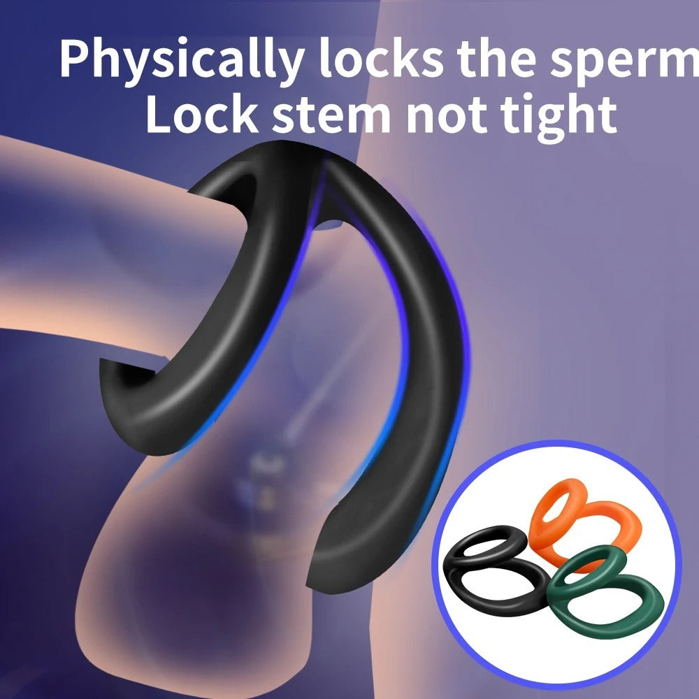 Silicone Semen Lock Ring For Homens