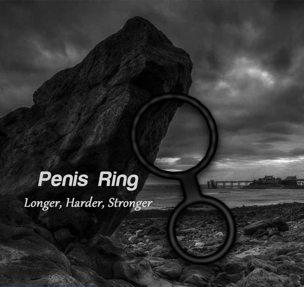 Men's Silicone Exerciser Delay Lantern Ring