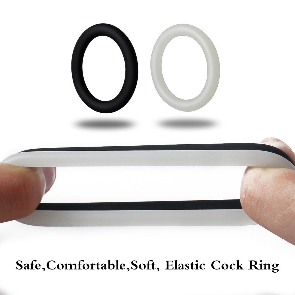 Men's Silicone Exerciser Delay Lantern Ring