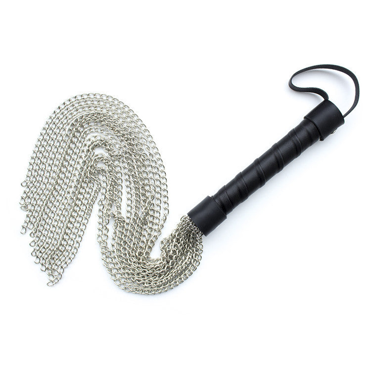 Leather Handle Chain Whip Stage Props