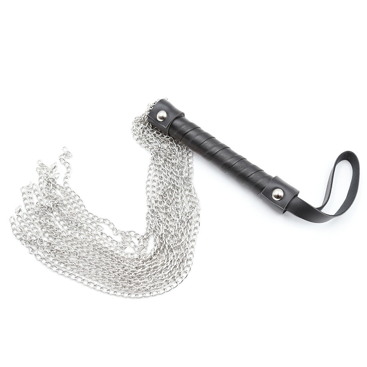 Leather Handle Chain Whip Stage Props