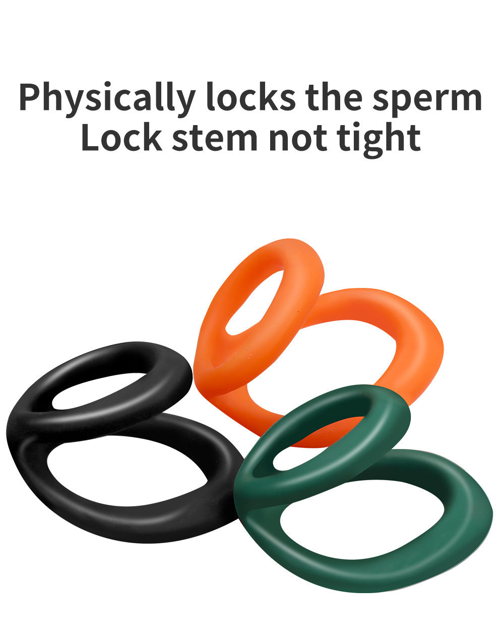 Silicone Semen Lock Ring For Homens