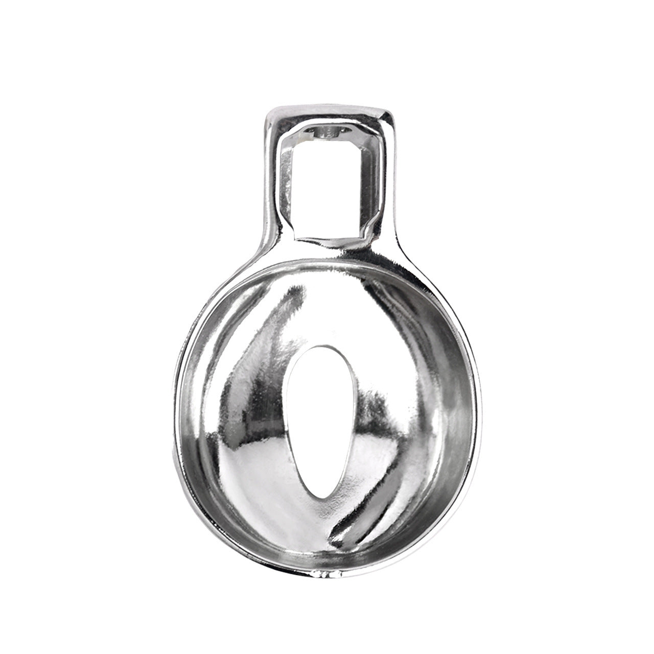 Vagina Shape Stainless Steel Chastity Lock Men's Anti-escape